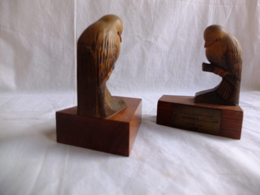 Serre-livres en bois oiseaux – Image 5