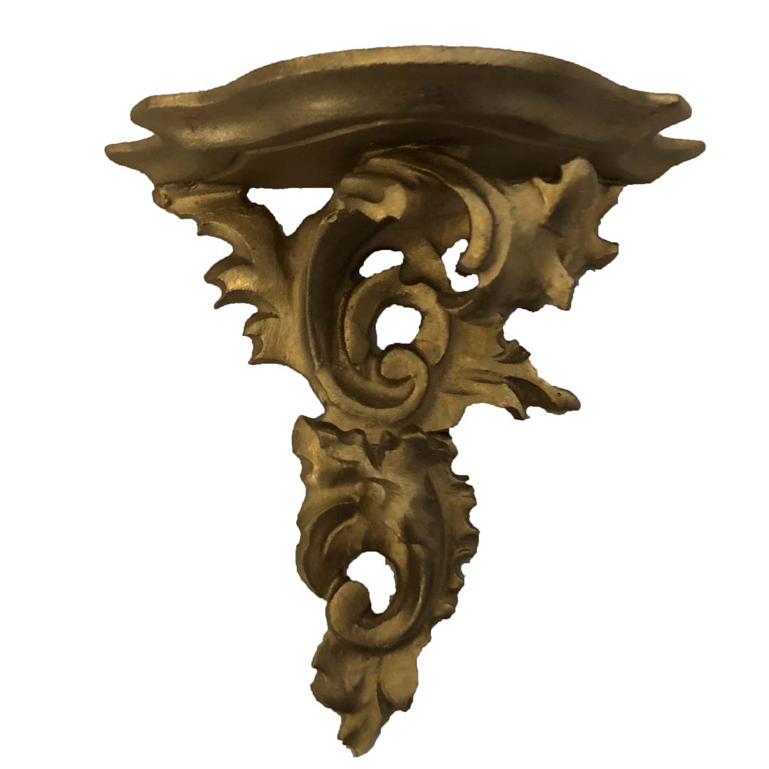 Petite console en bois doré